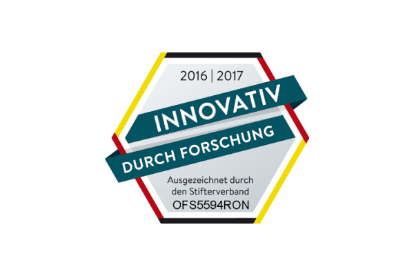 Auszeichnung "Innovativ durch Forschung" für 2016 erhielt OFS GmbH.